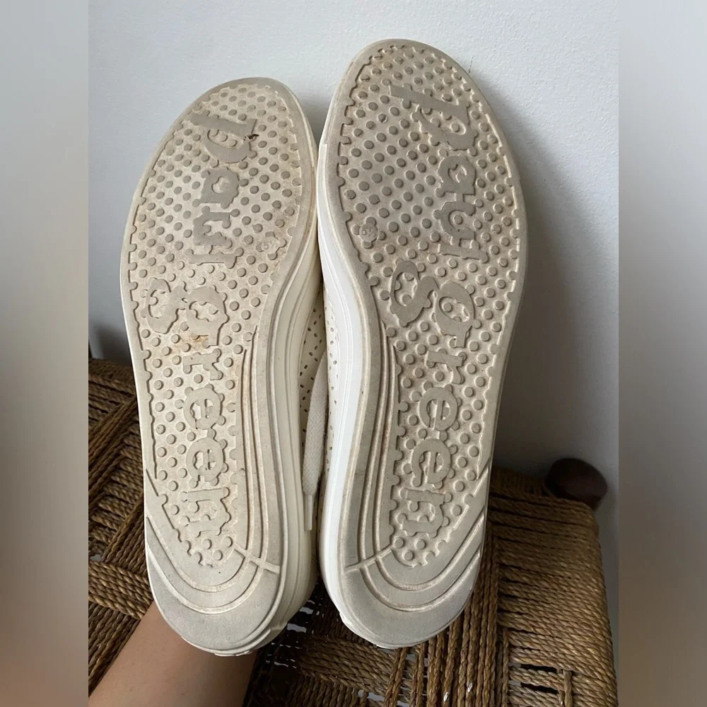 Paul Green Shoes Women's 5.5 Perforated White Sneakers Leather